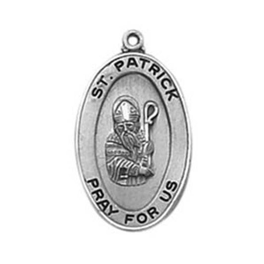 Sterling Silver Saint Patrick Medal