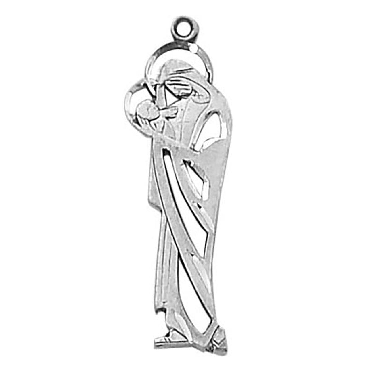 Sterling Silver Medal - Madonna with Child (SS9604)