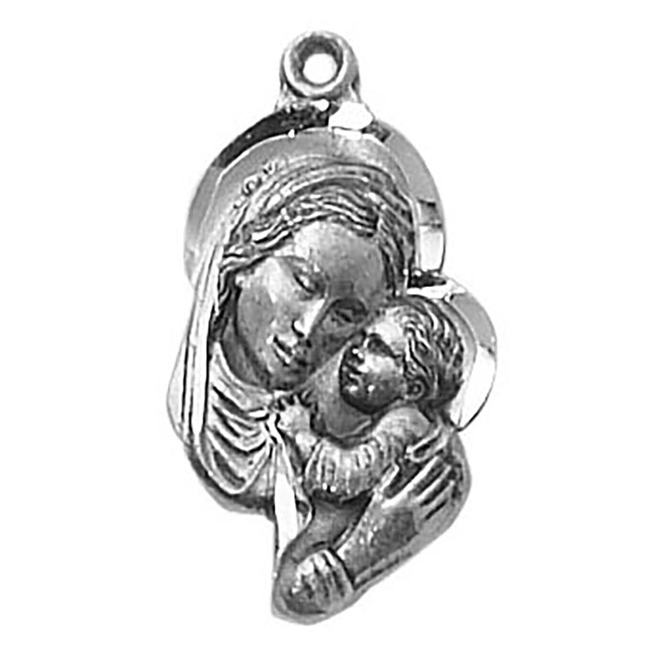 Sterling Silver Medal - Madonna with Child (SS9715)