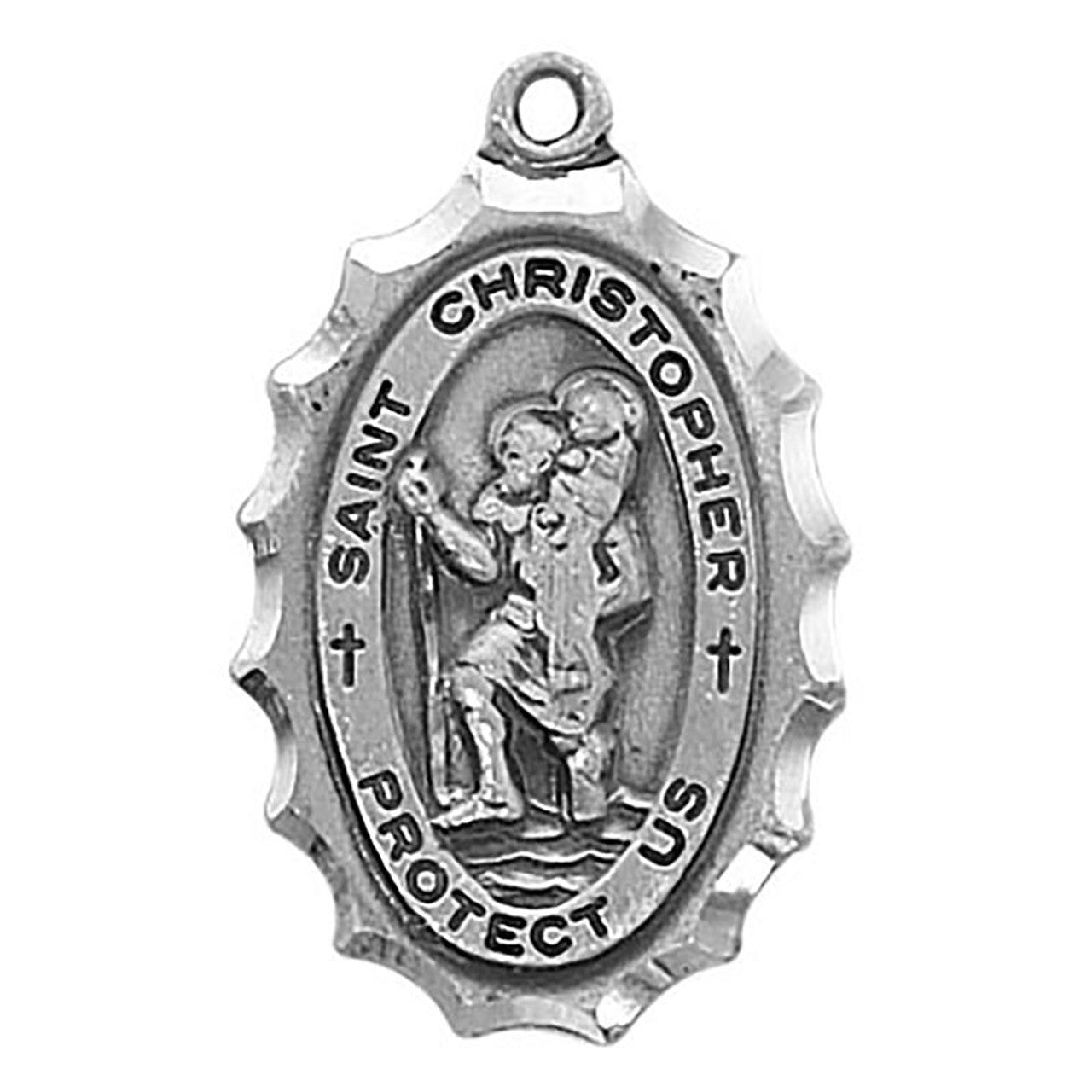 Sterling Silver Medal - Saint Christopher (SS9870)