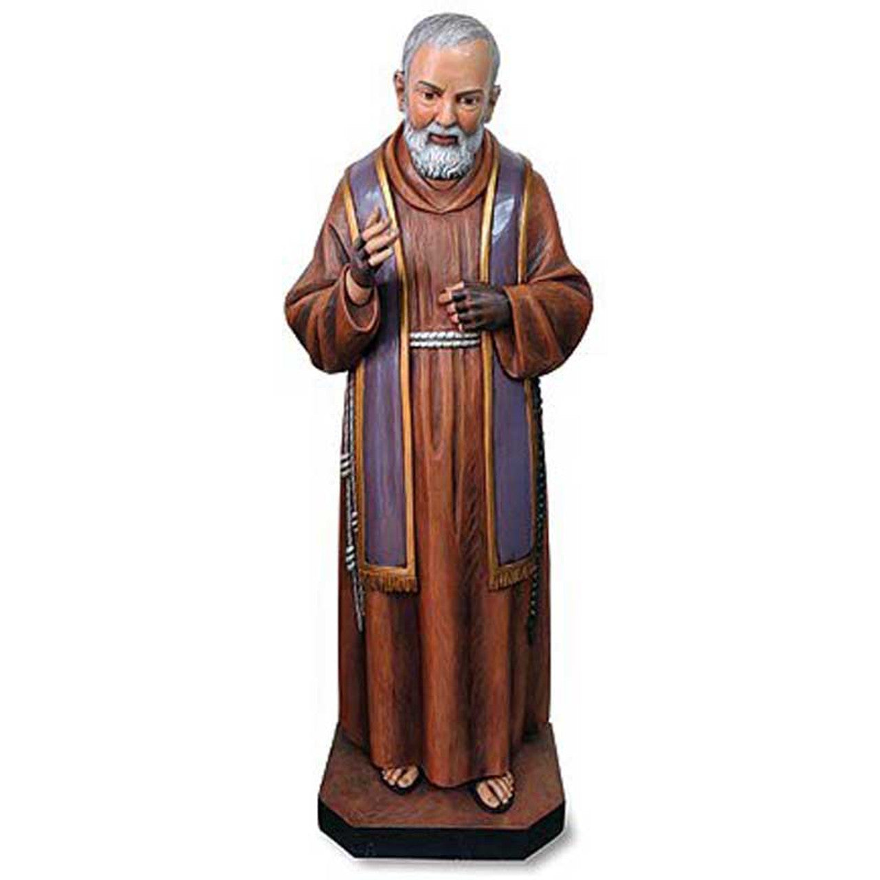 Val Gardena 48" H Saint Pio Statue