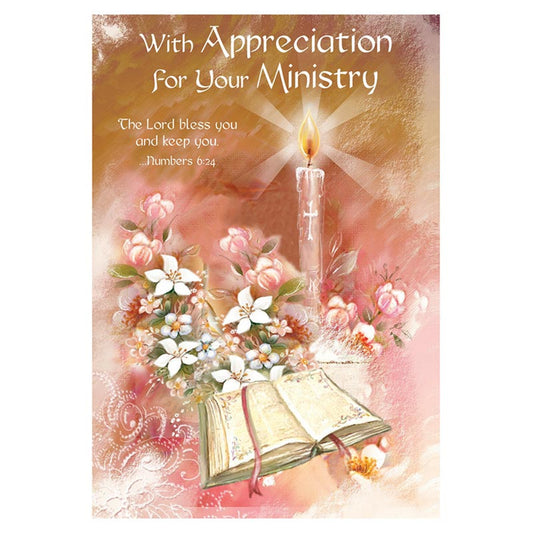 With Appreciation for Your Ministry Thank You Card