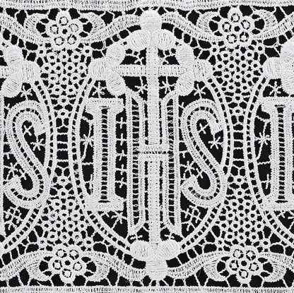 Latin Cross and IHS Lace Surplice