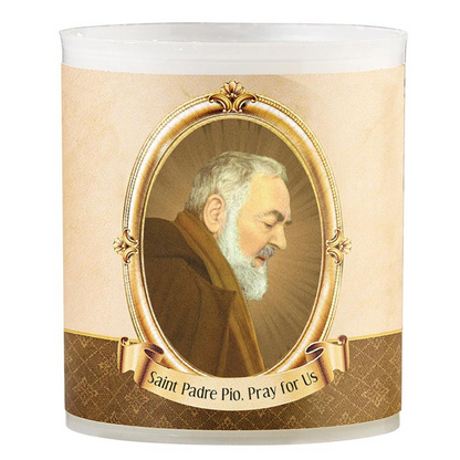 Saint Pio Devotional Votive Candles - Pack of 4