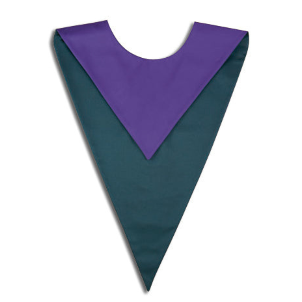 Reversible Choir Stole - Purple / Green