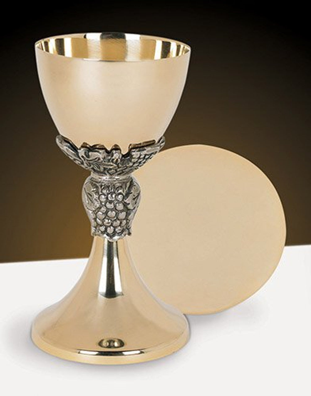 Grape and Leave Chalice and Paten Set