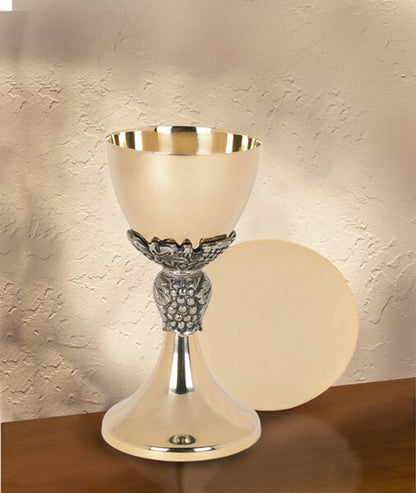 Grape and Leave Chalice and Paten Set