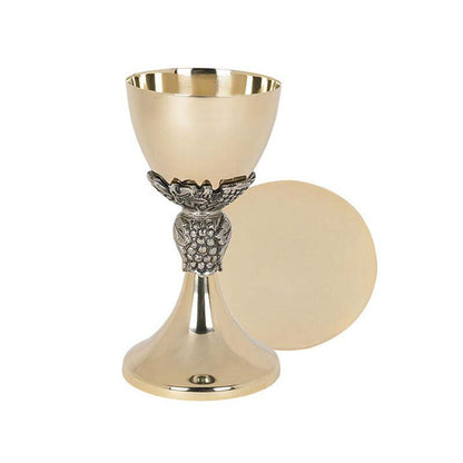 Grape and Leave Chalice and Paten Set