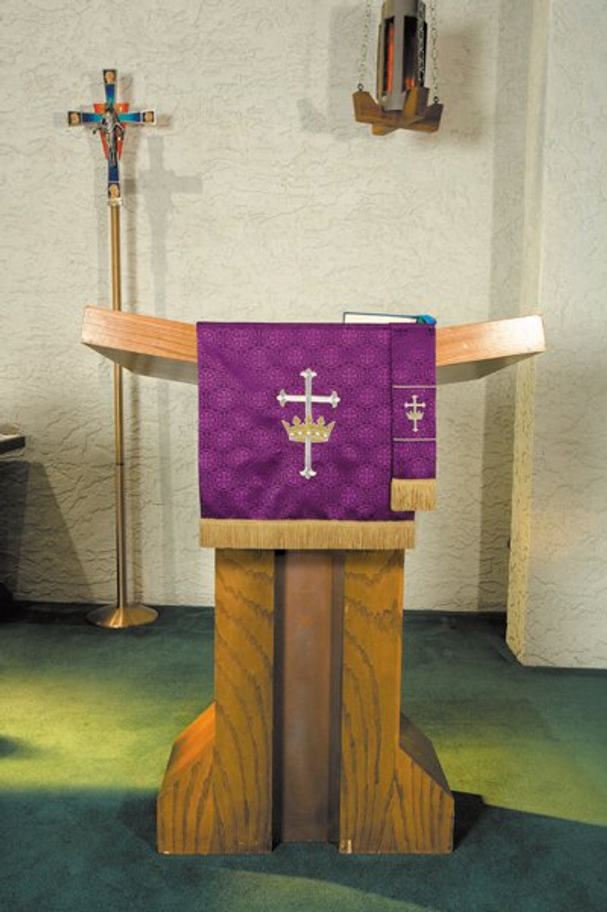 Bookmark - Purple Cross/Crown