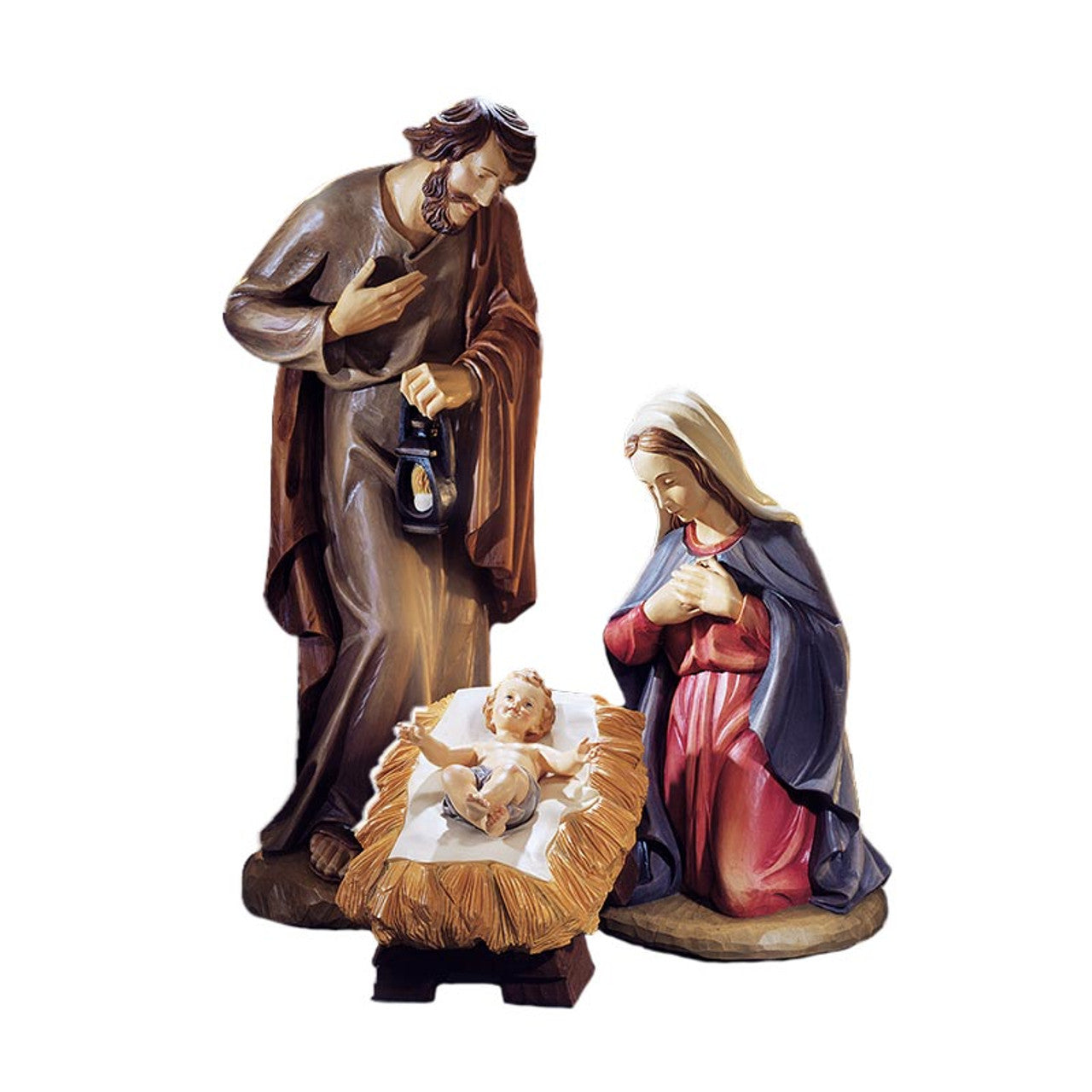 24" H Val Gardena Holy Family