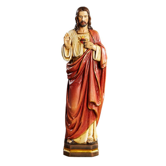 12" H Sacred Heart Statue