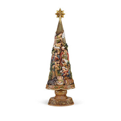 30" H Nativity Christmas Tree