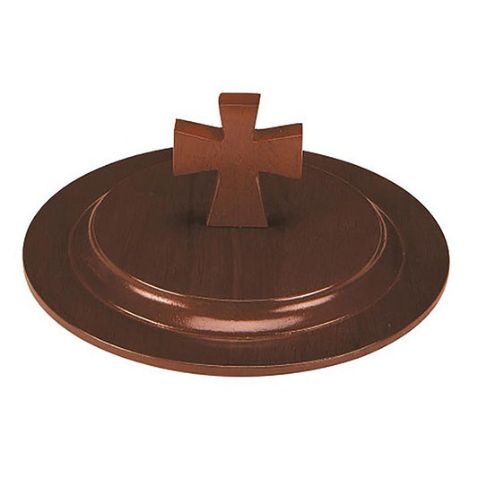 Walnut Stain Wood  Stacking Bread Plate Lid