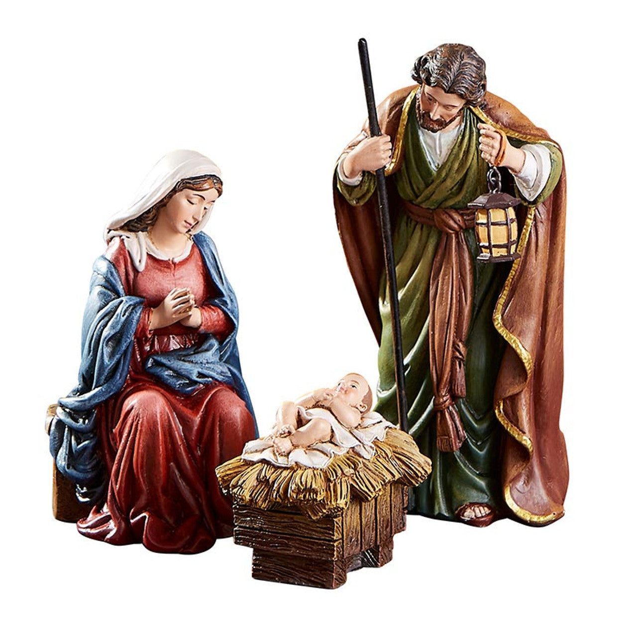 5" H Michael Adams 3-pc Nativity Set