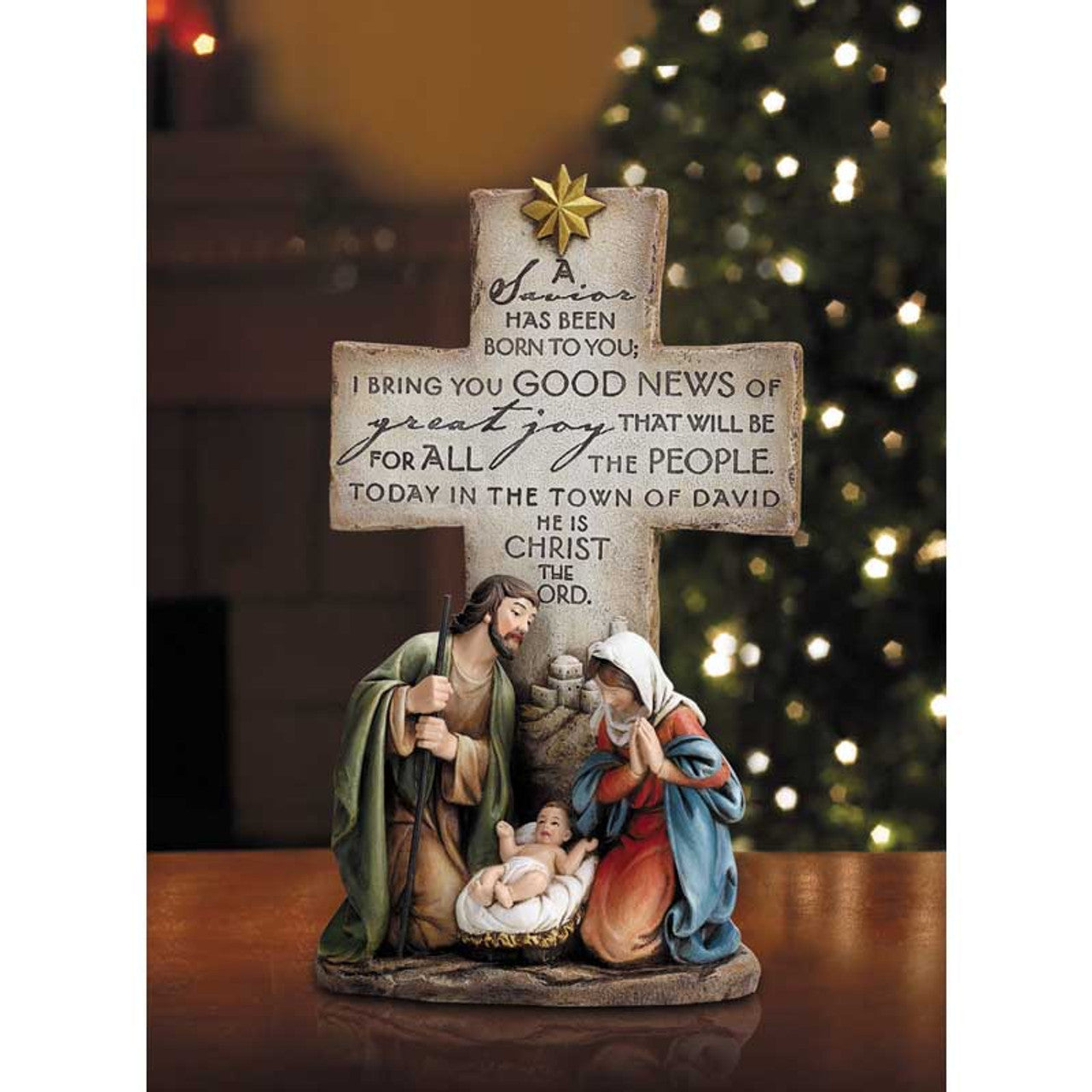 12" H A Savior Is Born Figurine