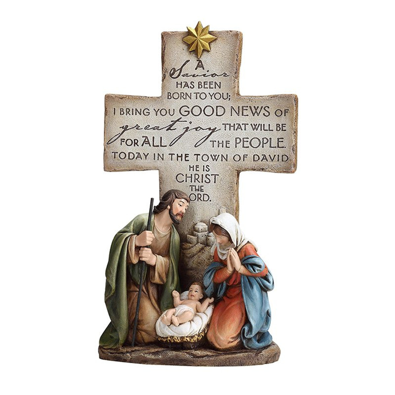 12" H A Savior Is Born Figurine