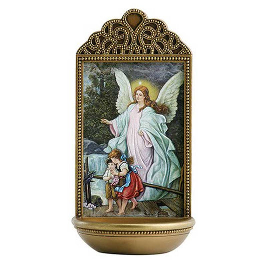 Guardian Angel 6" Holy Water Font