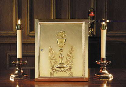 Chalice & Host Brass Tabernacle