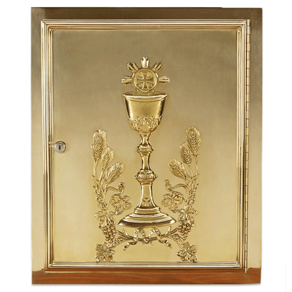 Chalice & Host Brass Tabernacle