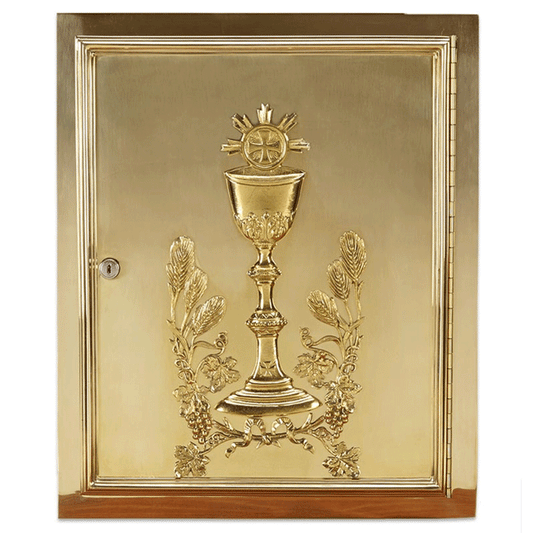 Chalice & Host Brass Tabernacle