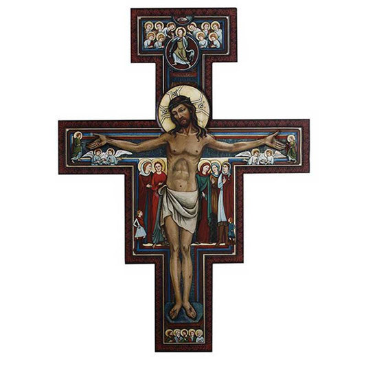 31" H San Damiano Crucifix