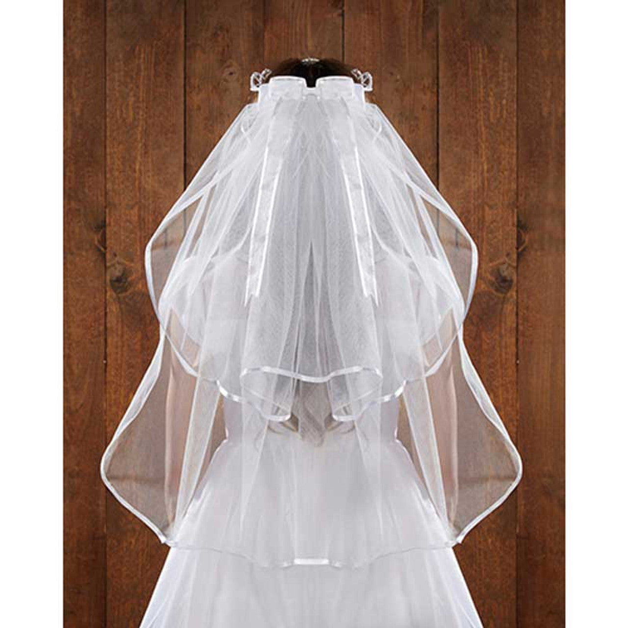 Pearl Tiara First Communion Veil