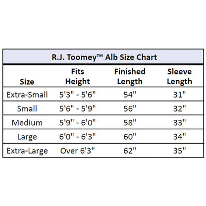 Alpha & Omega Front Wrap Alb