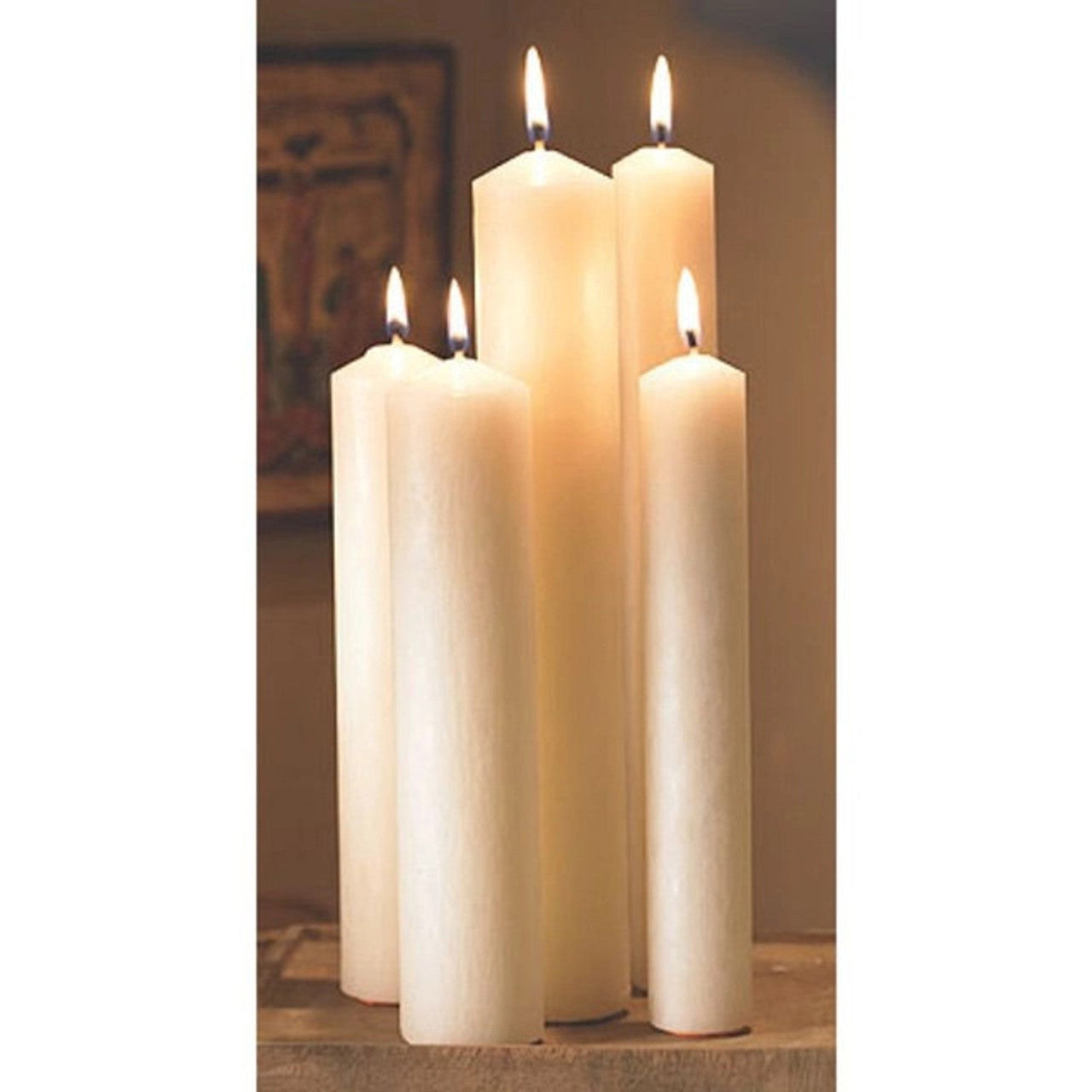 Altar Brand 51% Beeswax Altar Candle - 2 x 9" - 6/bx