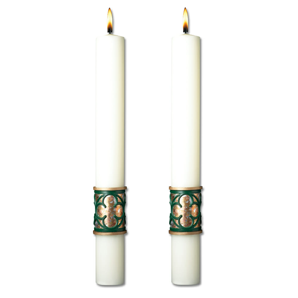 Christus Rex Complementing Altar Candles