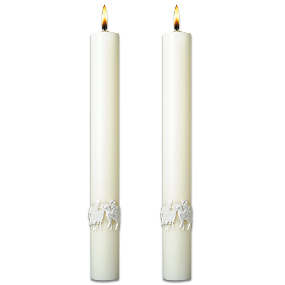 Good Shepherd Complementing Altar Candles