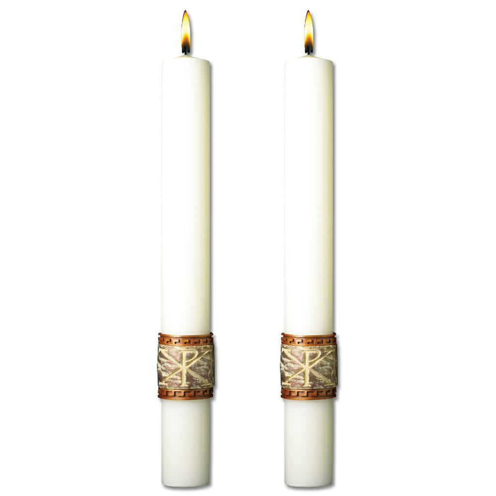 Luke 24 Complementing Altar Candles