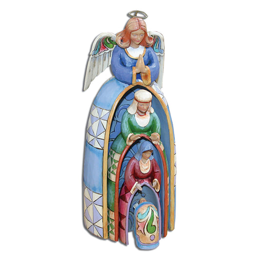 Hand Painted 4 Piece Nestled Holy Family